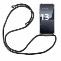 Handykette für Xiaomi 13 Handyhülle mit Band Hülle mit Kordel Handy Tasche Schwarz