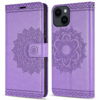 Handyhülle für Apple iPhone 14 Plus – Mandala Case Lila