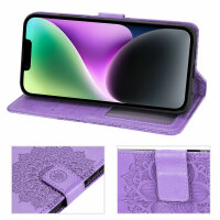 Handyhülle für Apple iPhone 14 Plus – Mandala Case Lila
