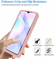 360°Grad Hülle Xiaomi Redmi 9A / 9AT Handyhülle mi Integriertem Displayschutz Rosa