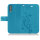 Huawei Handy Tasche Handyhülle Schutz Hülle Blumen Flip Cover Buch Case Etui Huawei P30 Blau