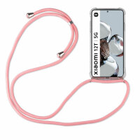 Handykette für Xiaomi 12T /12T Pro 5G Handyhülle mit Band Hüllel Handy Tasche Rosa