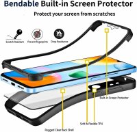 360° Grad Hülle Xiaomi Redmi 10C Rundum vollschutz Integriertem Displayschutz Schwarz