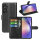 Klapphülle für Samsung Galaxy A55 5G (Schwarz) - Handyhülle PU Leder Hülle Case