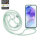 Handykette für Samsung Hanyhülle mit Band Hülle mit Kodel Smartphone Halskette Galaxy A55 Mintgrün