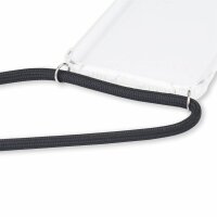 Xiaomi Hülle mit Band Schutzhülle Handykette Silikon Handy Tasche mit Schnur Neu Xiaomi Mi Note 10 / Note 10 Pro Schwarz