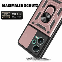 Outdoor Hülle Xiaomi Redmi Note 12 5G / Poco X5 5G Handyhülle mit Kameraschutz Rosegold