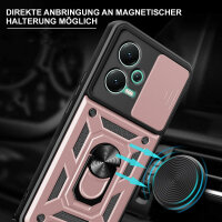Outdoor Hülle Xiaomi Redmi Note 12 5G / Poco X5 5G Handyhülle mit Kameraschutz Rosegold