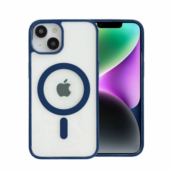 Handyhülle für Apple iPhone 14 – Magnet Case Navy Blau