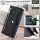 Handykette Xiaomi Hülle mit Band Handyhülle Kartenfächer PU Leder Umhängetasche Redmi A3 Schwarz
