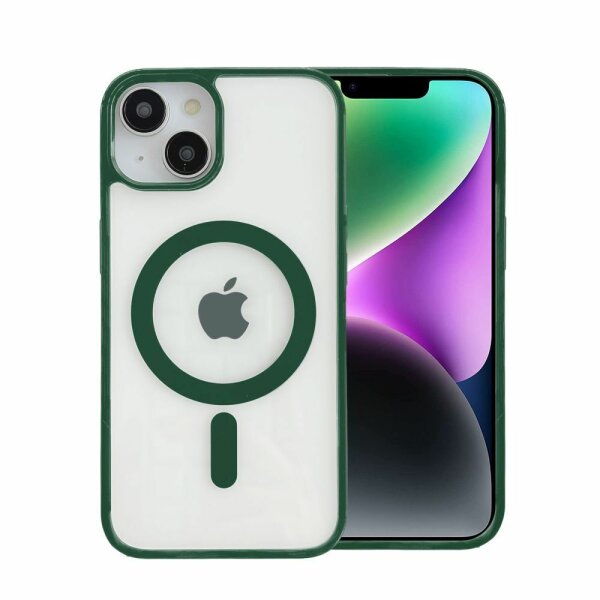 Handyhülle für Apple iPhone 14 Pro Max - Magnet Case Waldgrün