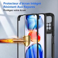 360° Grad Hülle Xiaomi Redmi Note 11 / 11S vollschutz Integriertem Displayschutz Lila