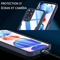 360° Grad Hülle Xiaomi Redmi Note 11 / 11S vollschutz Integriertem Displayschutz Lila