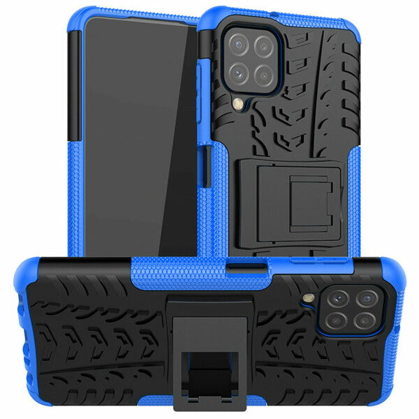 Schutz Hülle für Samsung Galaxy A22 4G Handyhülle Handytasche Outdoor in Blau