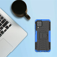 Schutz Hülle für Samsung Galaxy A22 4G Handyhülle Handytasche Outdoor in Blau