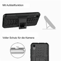 Outdoor Case Panzer Hülle Cover Huawei Handytasche Schutzhülle Handyhülle Handy Schwarz Y5 2019