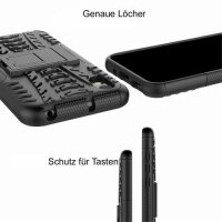Outdoor Case Panzer Hülle Cover Huawei Handytasche Schutzhülle Handyhülle Handy Schwarz Y5 2019