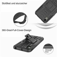 Outdoor Case Panzer Hülle Cover Huawei Handytasche Schutzhülle Handyhülle Handy Schwarz Y5 2019