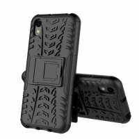 Outdoor Case Panzer Hülle Cover Huawei Handytasche Schutzhülle Handyhülle Handy Schwarz Y5 2019