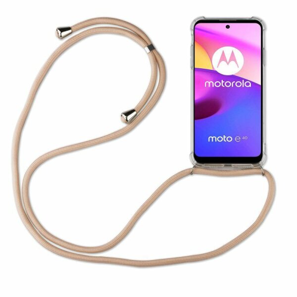 Handykette Motorola Moto E20 E30 E40 Handyhülle mit Band Hülle Handy Tasche