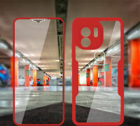 360° Grad Hülle Xiaomi Redmi A1 /A2 Rundum vollschutz Integriertem Displayschutz Rot