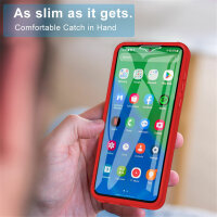 360° Grad Hülle Xiaomi Redmi A1 /A2 Rundum vollschutz Integriertem Displayschutz Rot