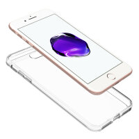 Iphone hülle Handy Tasche Acrylglas Schutzhülle Bumper Back Cover Case Silikon iPhone 7 Plus / 8 Plus