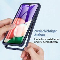 360° Grad Hülle für Samsung Galaxy A53 5G vollschutz Integriertem Displayschutz Rosa
