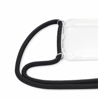 Handykette für Samsung Handyhülle mit Band Schutz Hülle Handy Tasche mit Schnur Samsung Galaxy A32 4G Schwarz
