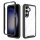 Hülle für Samsung Galaxy S24 Handyhülle 2 Teilig Bumper Case mit Kantenschutz  Schwarz