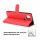ZTE Handy Tasche Flip Cover Case Buch Klapp Schutz Hülle Etui Wallet Buchtasche ZTE Blade A5 2019 Rot