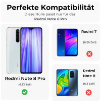 Xiaomi Redmi Note 8 Pro Hülle Handy Tasche Flip...