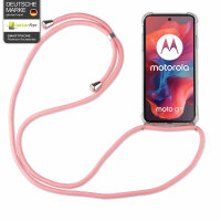 Handykette für Motorola Moto G04 / Moto G04s / Moto E14 Hülle Handyhülle Kordel Rosa