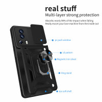Outdoor Panzer Hülle Xiaomi 13 Lite Handyhülle mit Kameraschutz Ringhalter Case Schwarz