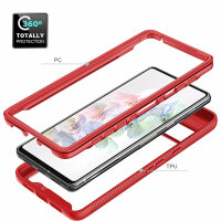 Hülle für Google Pixel 7 / 7 Pro Handyhülle Cover 2-teilig TPU Body Bumper Case  Rot Google Pixel 7 Pro