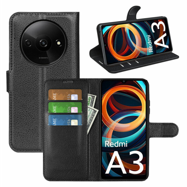 Hülle für Xiaomi Redmi A3 Handyhülle Handy Tasche Klapphülle Flipcase Cover Etui