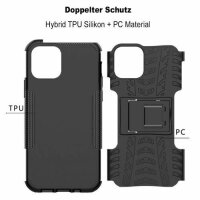 Handyhülle für Apple iPhone 12 / 12 Pro – Panzer Cover Schwarz