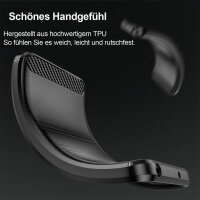 Hülle für Sony Xperia 10 V Handyhülle Carbon Bumper Handy Tasche Backcover TPU