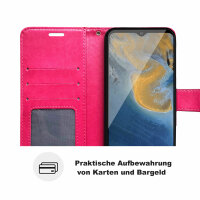 Handy Tasche für ZTE Blade Hülle Schutzhülle Klapphülle Flip Case Schale Etui BF Pink Blade A51