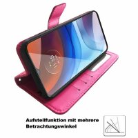 Handy Tasche für ZTE Blade Hülle Schutzhülle Klapphülle Flip Case Schale Etui BF Pink Blade A51