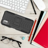Schutz Hülle Xiaomi Handy Tasche Case Cover Silikon Schale Outdoor Handyhülle BF Xiaomi Redmi Note 10 5G Schwarz