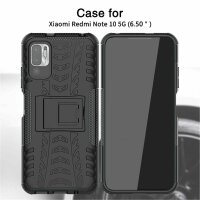 Schutz Hülle Xiaomi Handy Tasche Case Cover Silikon Schale Outdoor Handyhülle BF Xiaomi Redmi Note 10 5G Schwarz