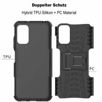 Schutz Hülle Xiaomi Handy Tasche Case Cover Silikon Schale Outdoor Handyhülle BF Xiaomi Redmi Note 10 5G Schwarz