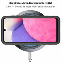 Hülle für Samsung Galaxy A33 5G, ( SM-A336B ) Handy Tasche Case Cover Bumper TPU Schwarz