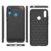Huawei Y7 2019 Handy Tasche Hybrid Case Cover Hülle Schutzhülle Handyhülle TPU