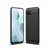 Huawei P40 Lite Carbon Hülle Schutzhülle TPU...