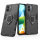 Xiaomi Redmi A1, Hülle Schutzhülle Handyhülle Silikon Case 360° Drehbarer Ring Schwarz
