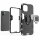 Xiaomi Redmi A1, Hülle Schutzhülle Handyhülle Silikon Case 360° Drehbarer Ring Schwarz