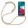 Handy Hülle mit Band Schutzhülle Handykette Seil Silikon Handy Tasche mit Schnur Motorola Moto G8 Power Beige / Braun