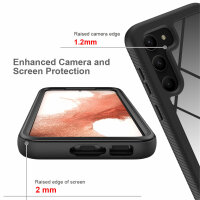 Panzer Hülle Handy Tasche 360 Grad TPU vollschutz mit Integriertem Displayschutz Samsung Galaxy S23+